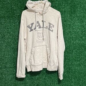 47 Cream Collegiate Sweater with Ribbed Cuffs